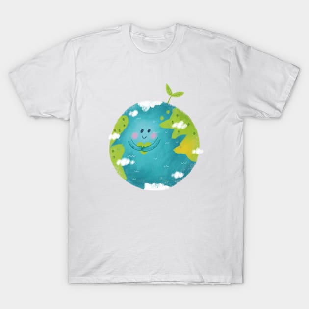 Planet Earth T-Shirt by Geeksarecool